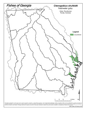 freshwater goby Region Map
