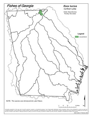 northern pike Region Map