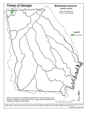 harelip sucker Region Map