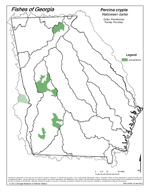 Halloween darter Region Map
