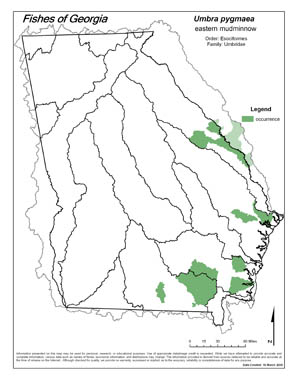 eastern mudminnow Region Map